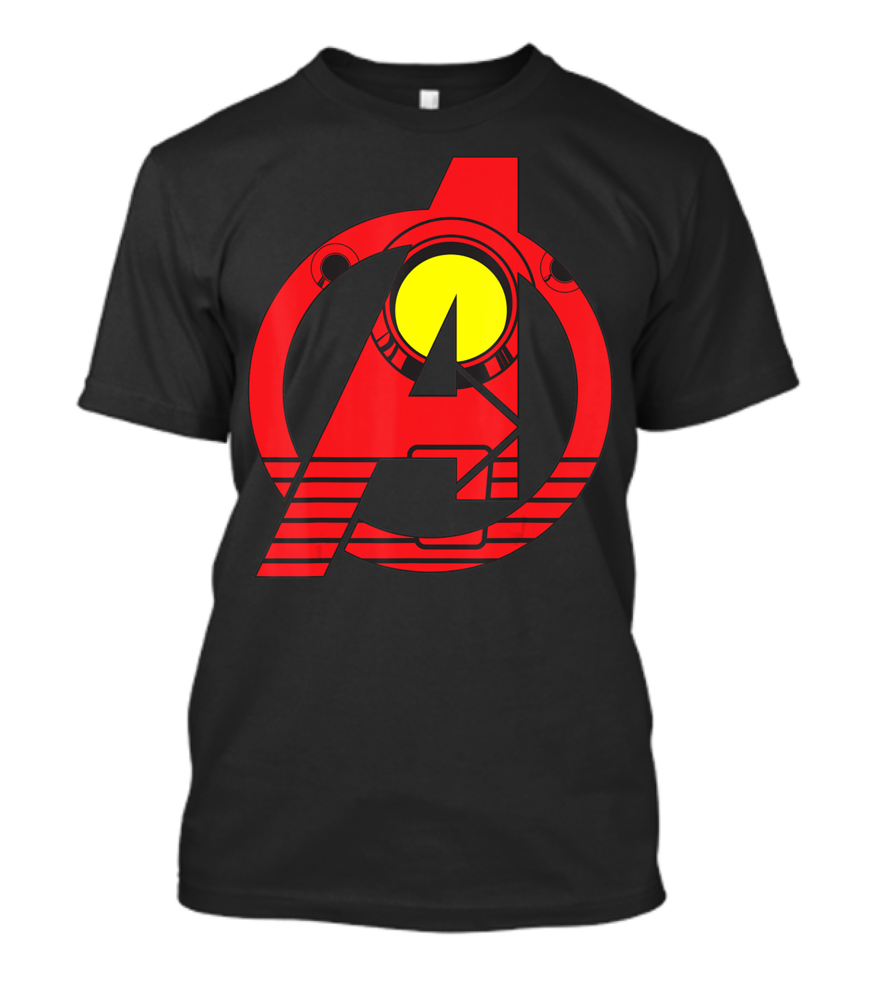 Red Marvel Avengers Iron Man Arc Reactor Emblem T-Shirt