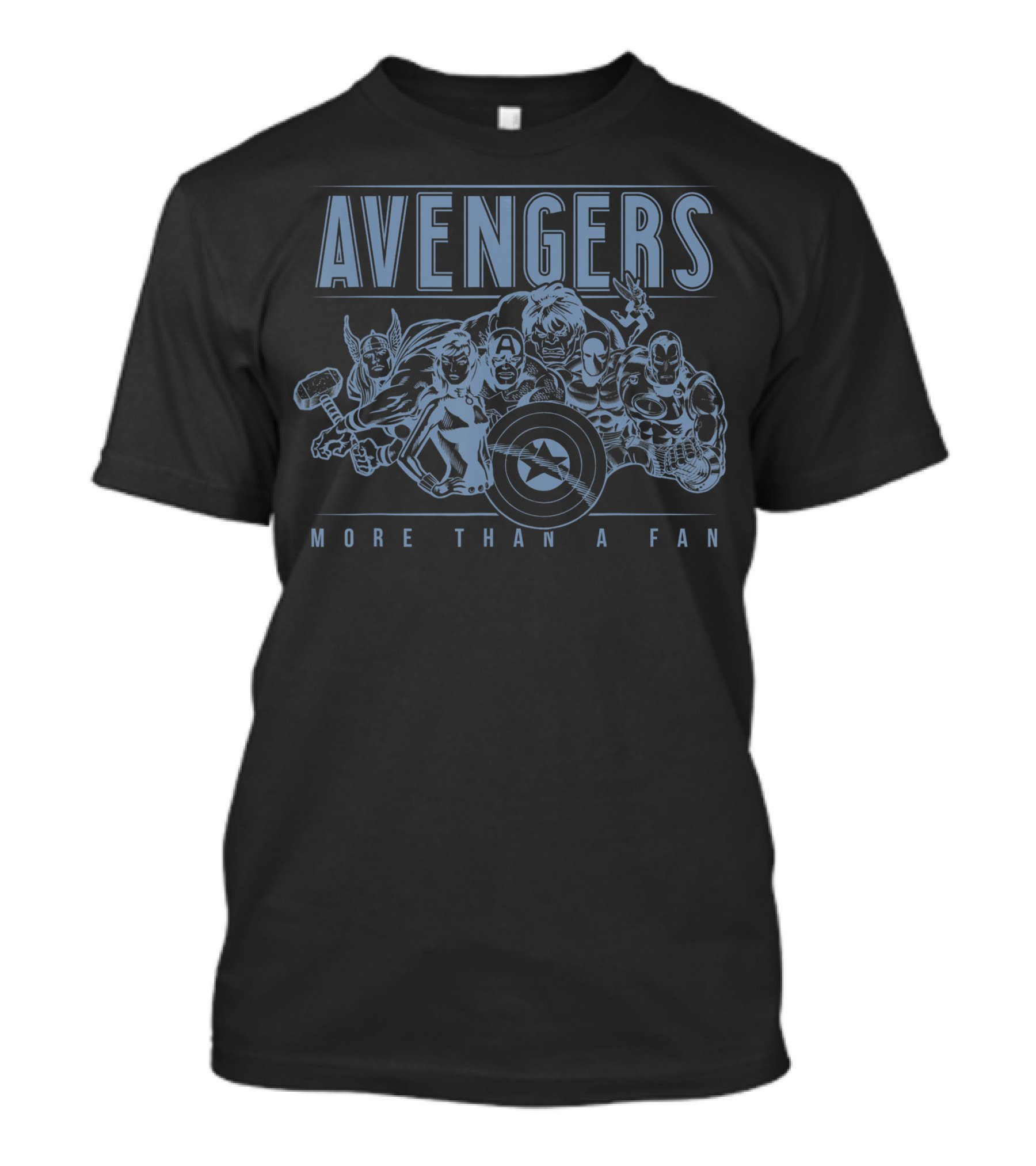 Avengers More Than A Fan Vintage Outline T-Shirt