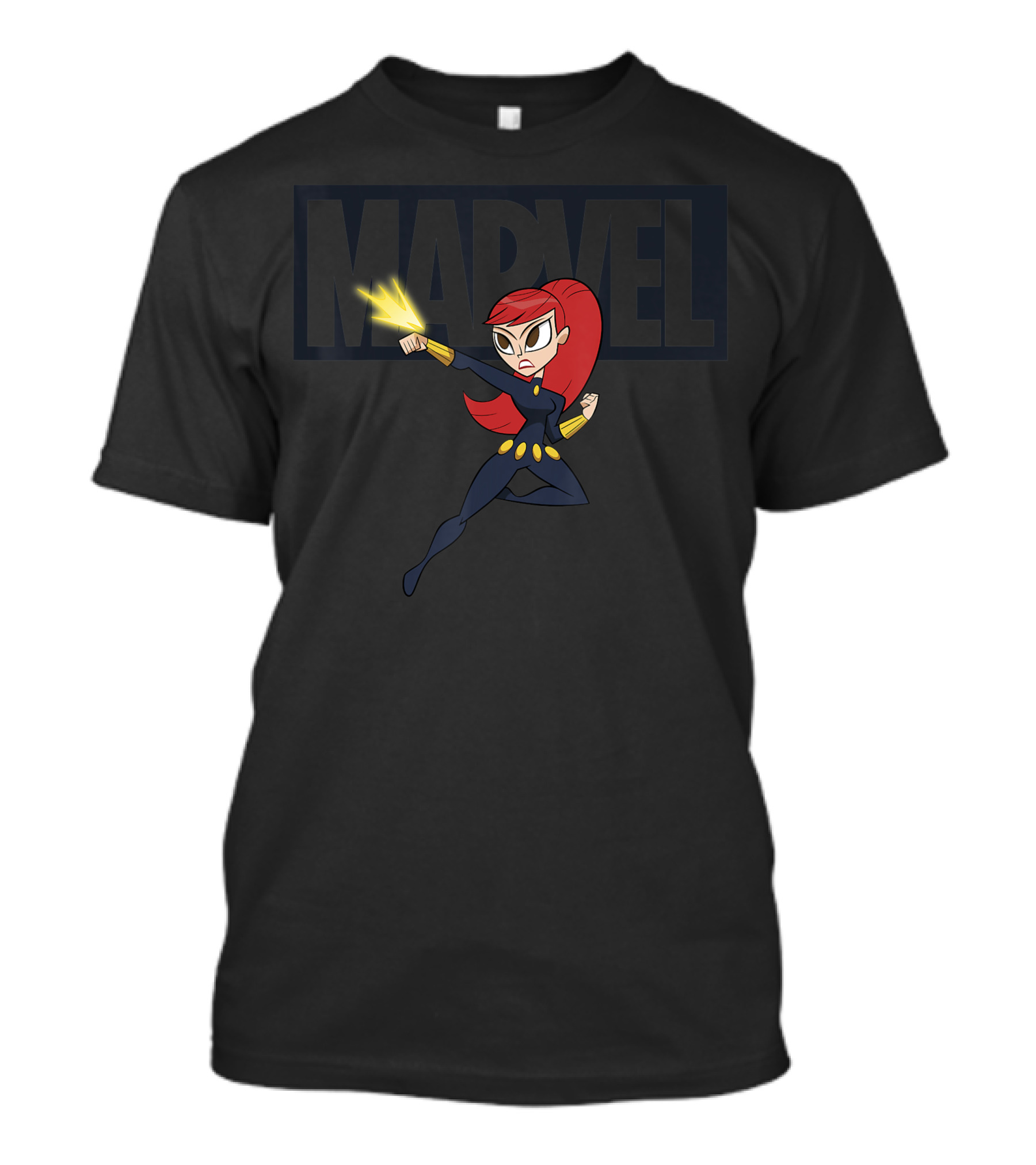 Marvel Chibi Black Widow Action Pose T-Shirt