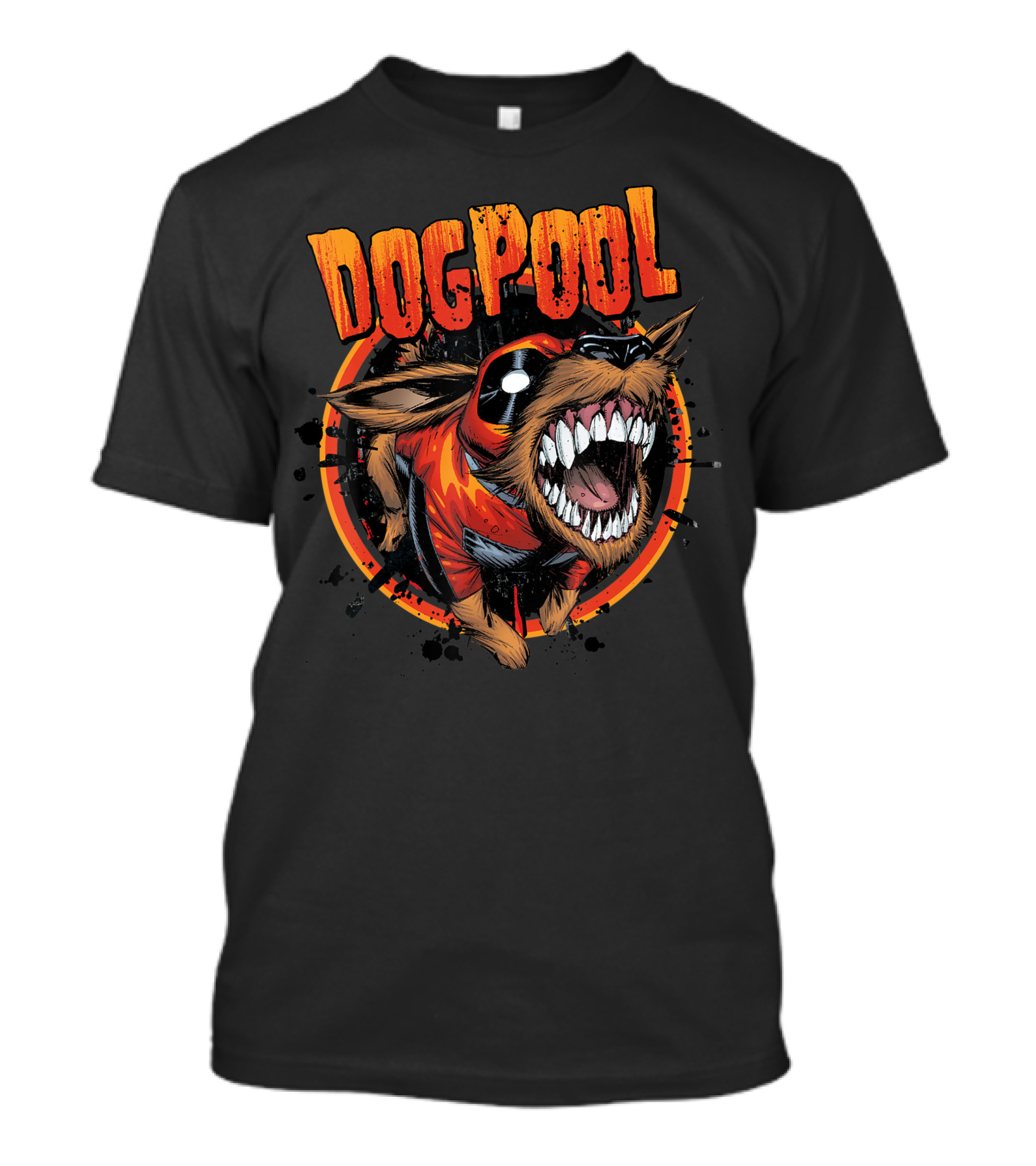 Marvel Deadpool Dogpool He Bites T-Shirt