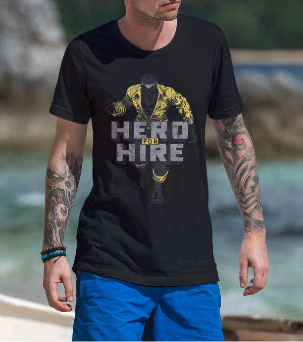 Marvel Hero For Hire Luke Cage Stance Classic Comic T-Shirt