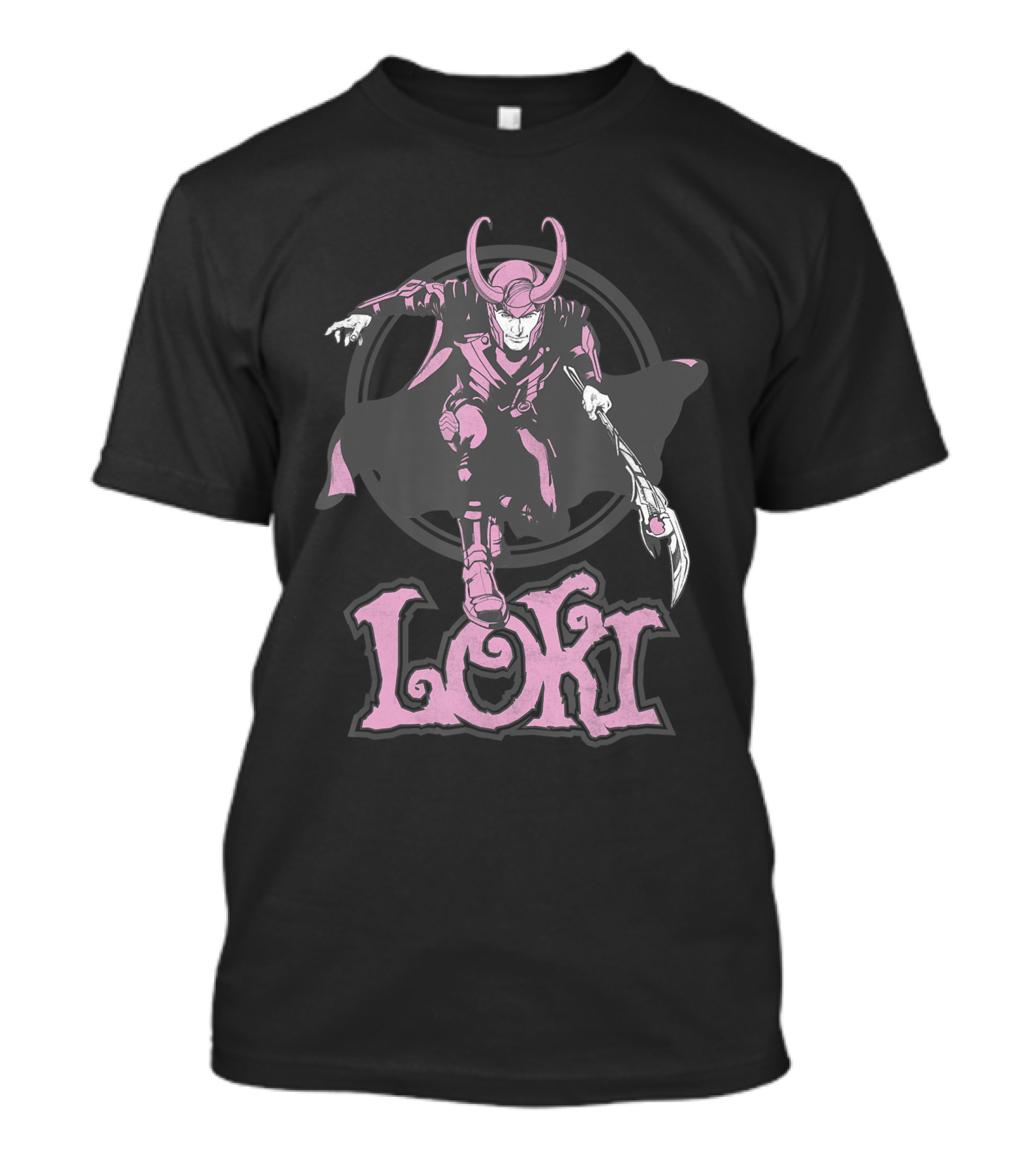 Marvel Loki Pink Hue Dynamic Action T-Shirt