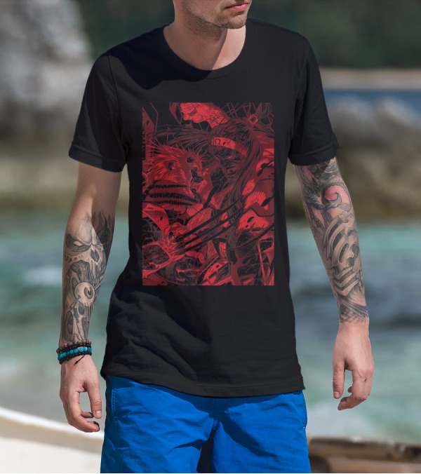 Marvel Omega Red Wolverine Showdown Comic T-Shirt