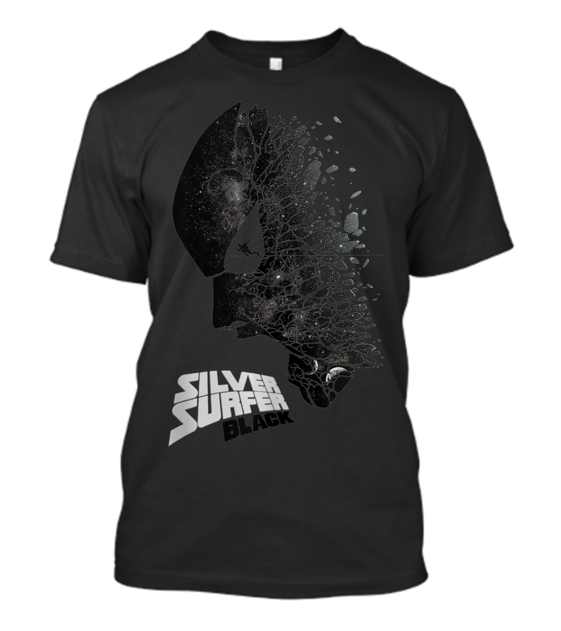 Marvel Silver Surfer Black Cosmic Silhouette Norrin Radd T-Shirt