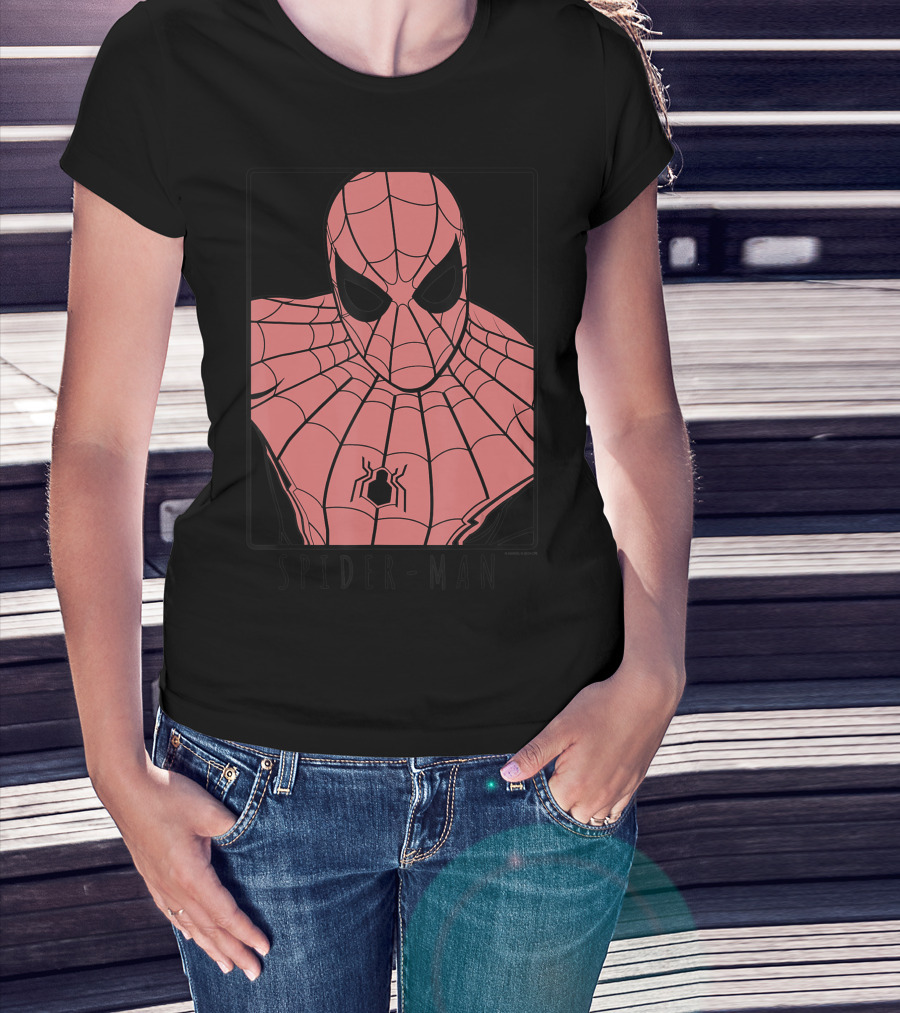 Spider Man Far From Home Ornate Masked Hero Marvel T-Shirt