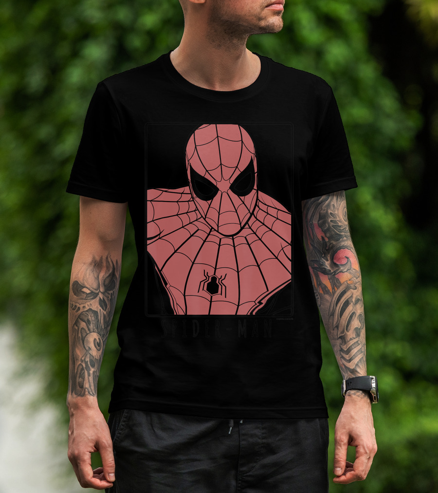 Spider Man Far From Home Ornate Masked Hero Marvel T-Shirt