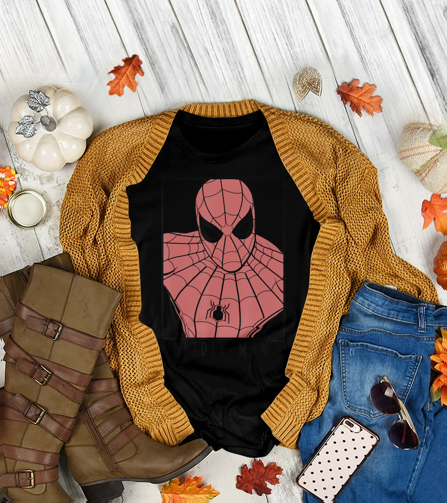 Spider Man Far From Home Ornate Masked Hero Marvel T-Shirt
