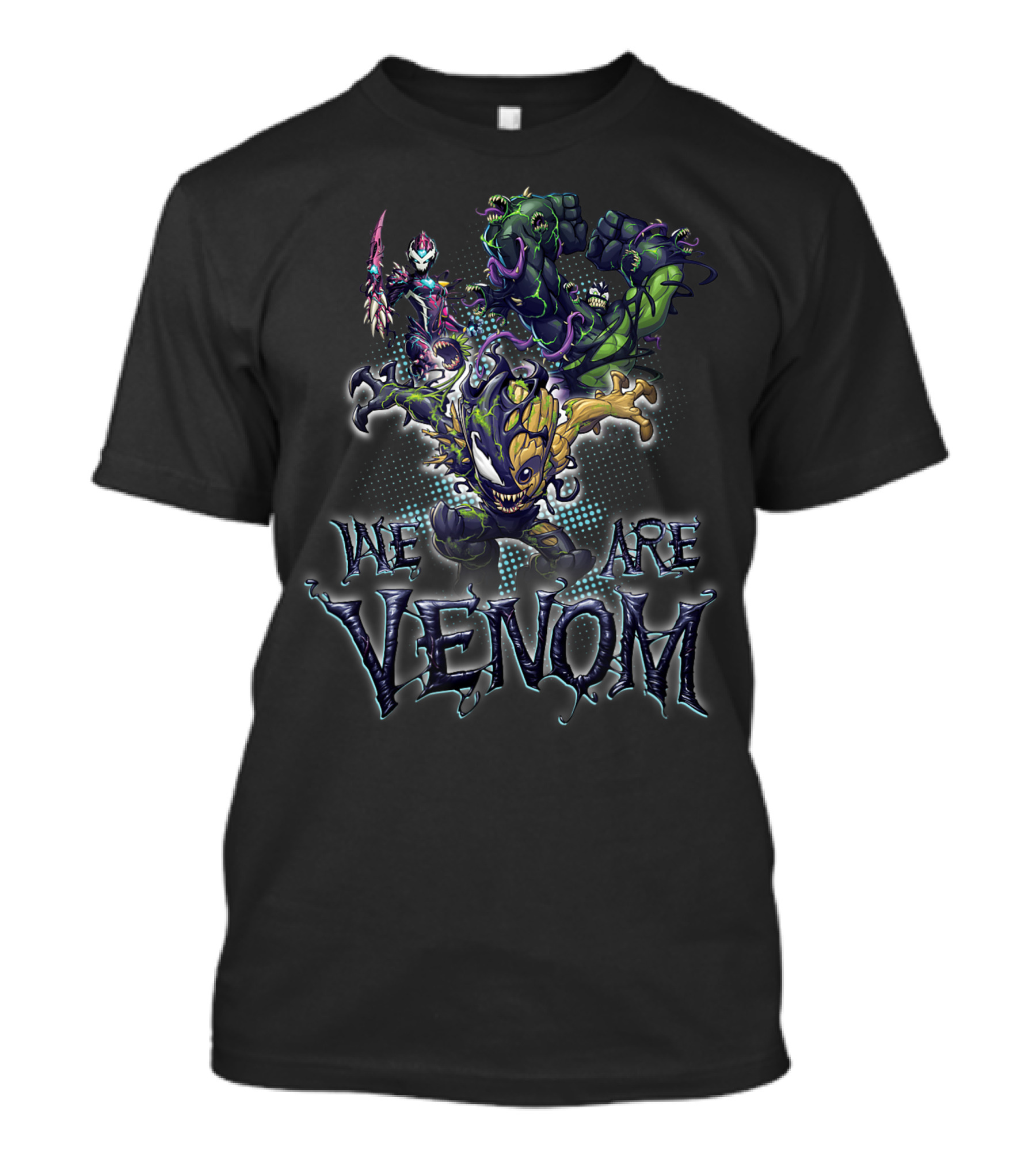 We Are Venom Marvel Spider Man Maximum Venom Groot Hulk Ironheart T-Shirt
