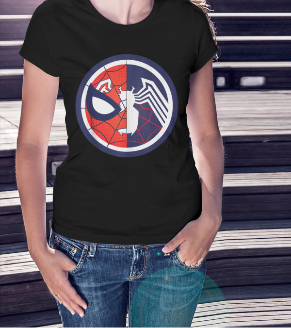 Marvel Spider Man Venom Split Face Logo Maximum Venom T-Shirt