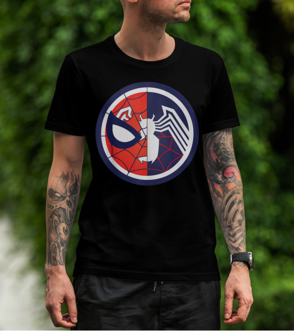 Marvel Spider Man Venom Split Face Logo Maximum Venom T-Shirt
