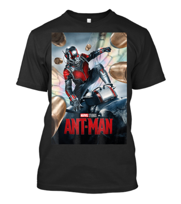 Marvel Studios Ant Man Movie Action Scene With Bullets And Wings T-Shirt