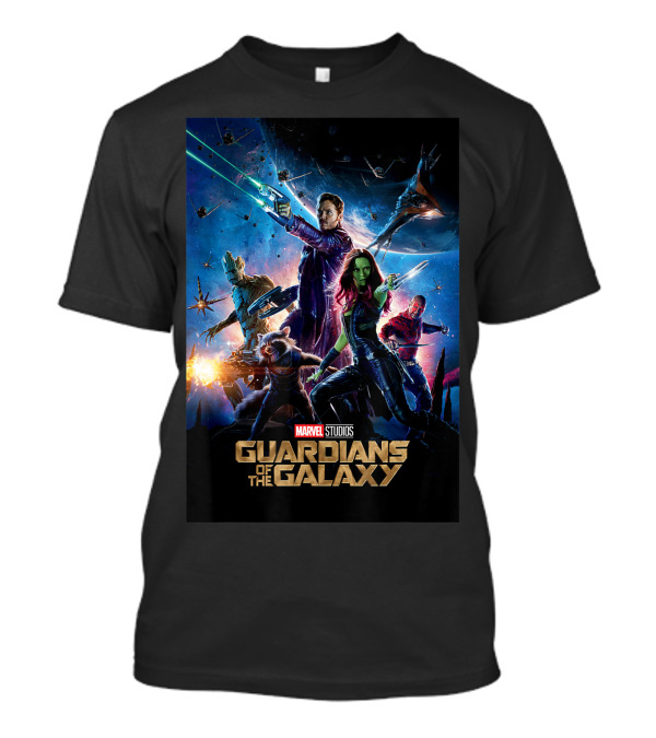 Marvel Studios Guardians Of The Galaxy Movie Poster Artwork Sci-Fi Heroes T-Shirt