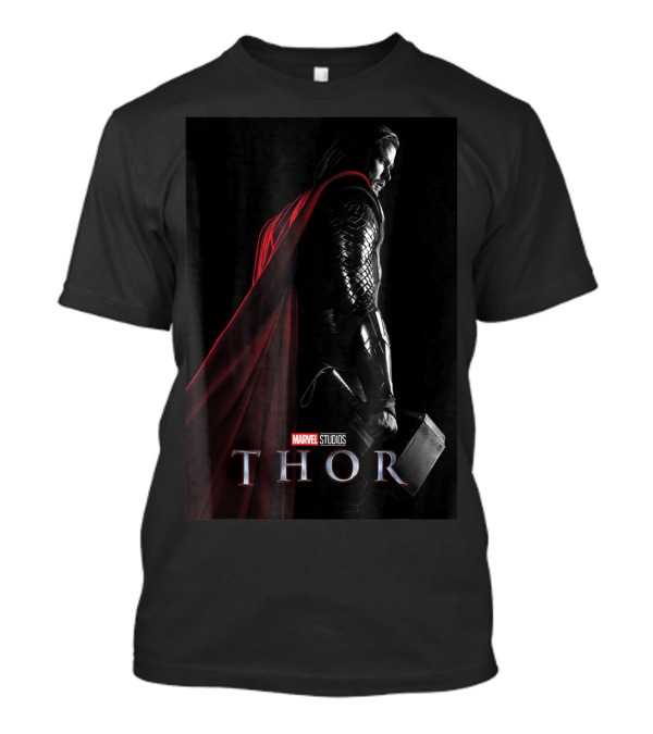 Marvel Studios Thor Movie Mjolnir Red Cape Armor Image T-Shirt