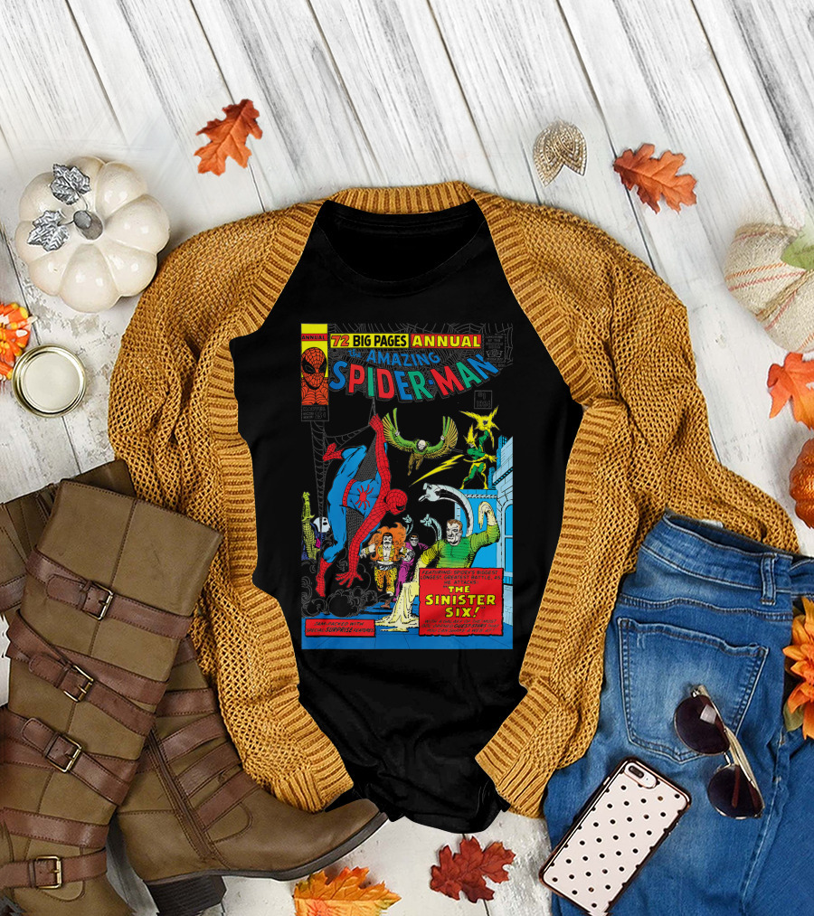 72 Big Pages Annual The Amazing Spider-Man The Sinister Six Featuring Stan Lee Steve Ditko Villains T-Shirt