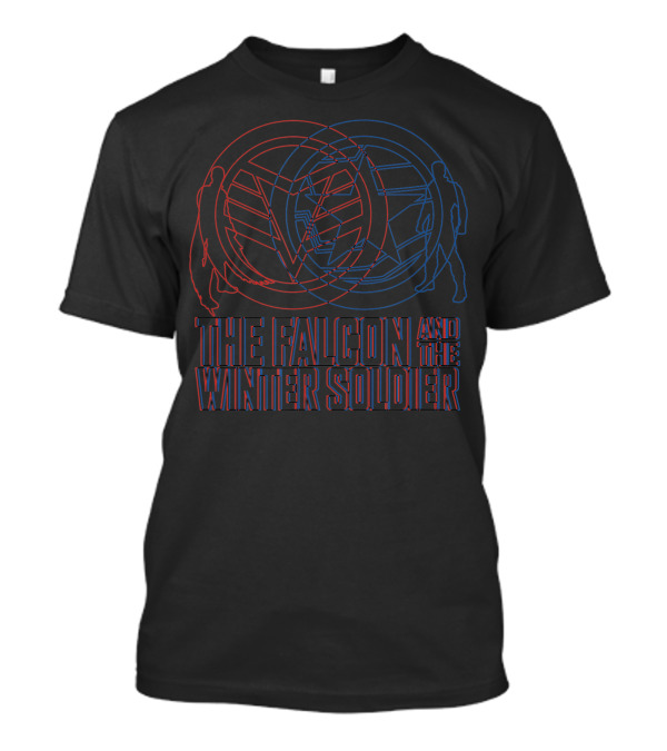 Marvel The Falcon And The Winter Soldier Dual Symbol Overlap T-Shirt