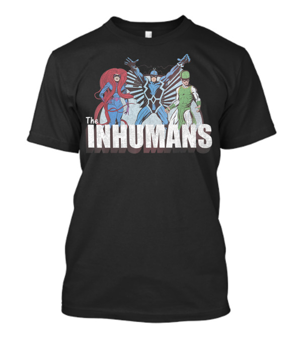 Marvel The Inhumans Medusa Blackbolt Karnak Superhero Trio T-Shirt