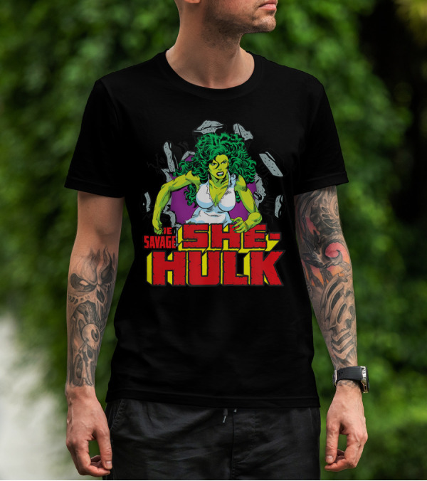Marvel The Savage She-Hulk Comic Breakthrough Action T-Shirt