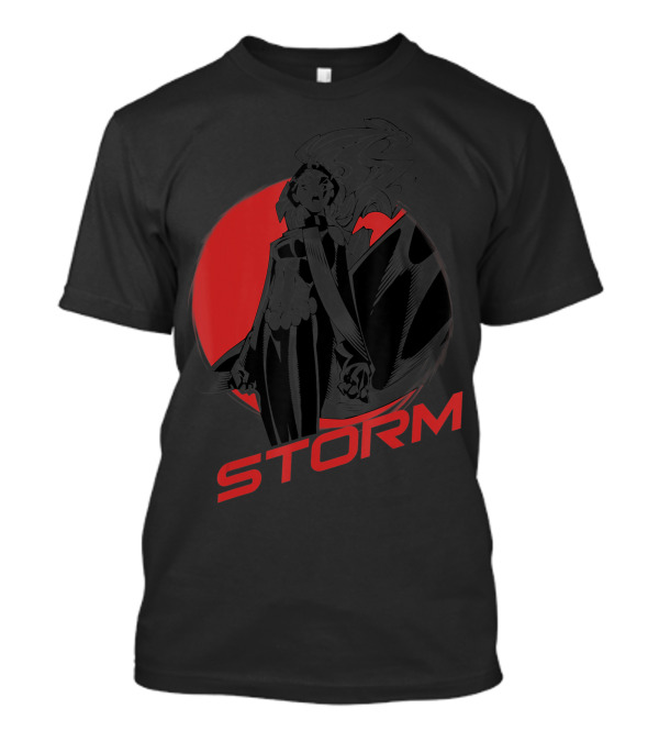 Marvel X Men Storm Stand Alone Profile Red Badge T-Shirt