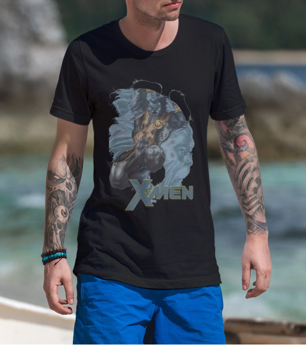 Marvel X Men Beast Double Exposure Mutant Hero Iconic Character T-Shirt