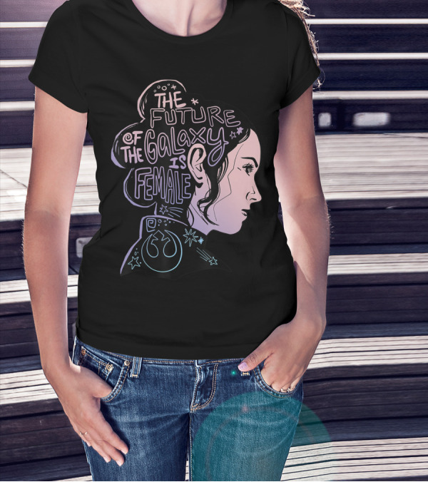 Star Wars The Future Of The Galaxy Is Female With Rebel Alliance Emblem T-Shirt