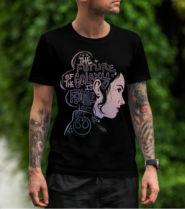 Star Wars The Future Of The Galaxy Is Female With Rebel Alliance Emblem T-Shirt
