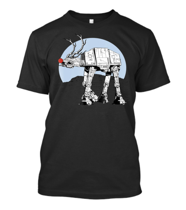 Star Wars AT-AT Walker With Rudolph Reindeer Christmas T-Shirt