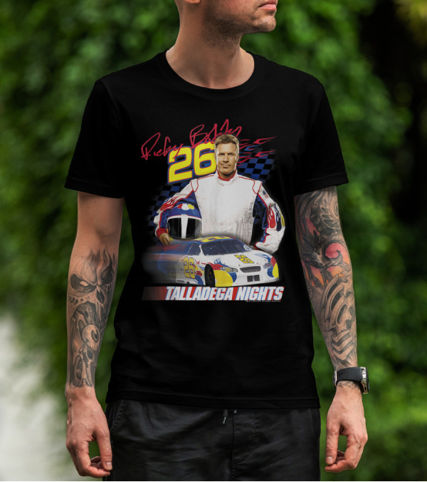 Ricky Bobby 26 Talladega Nights Wonder Bread Race Car T-Shirt