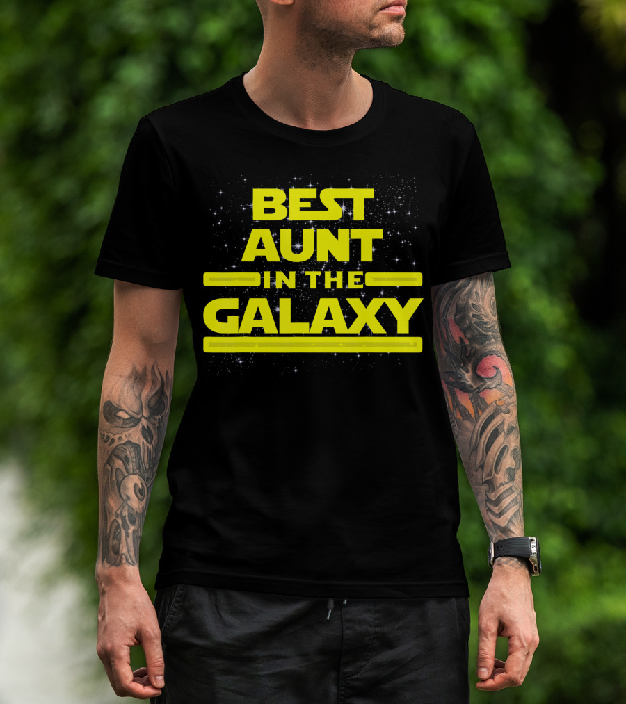 Best Aunt In The Galaxy Star Auntie T-Shirt
