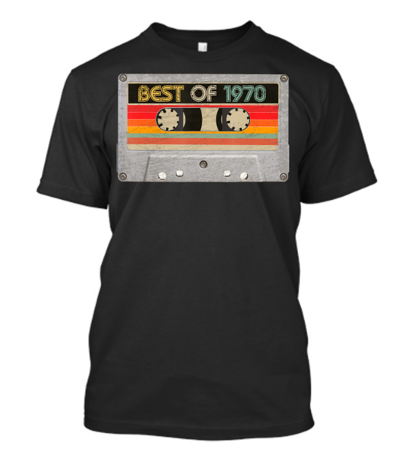 Best Of 1970 Cassette Tape Vintage 51st Birthday T-Shirt