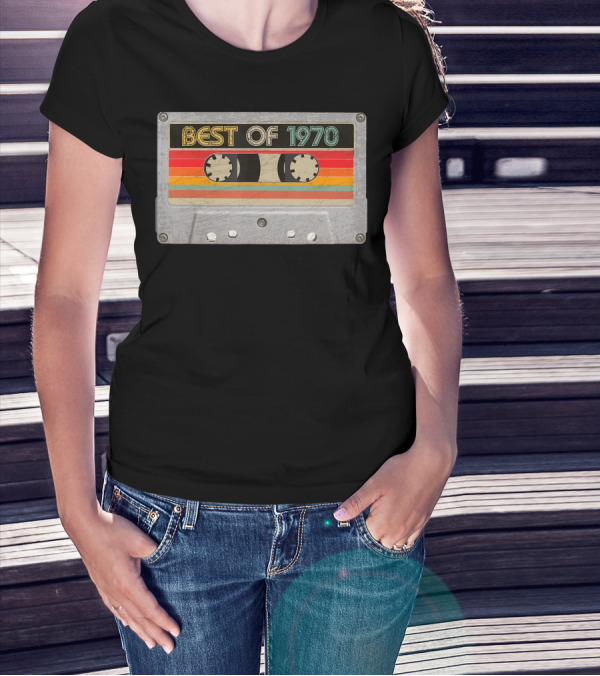 Best Of 1970 Cassette Tape Vintage 51st Birthday T-Shirt