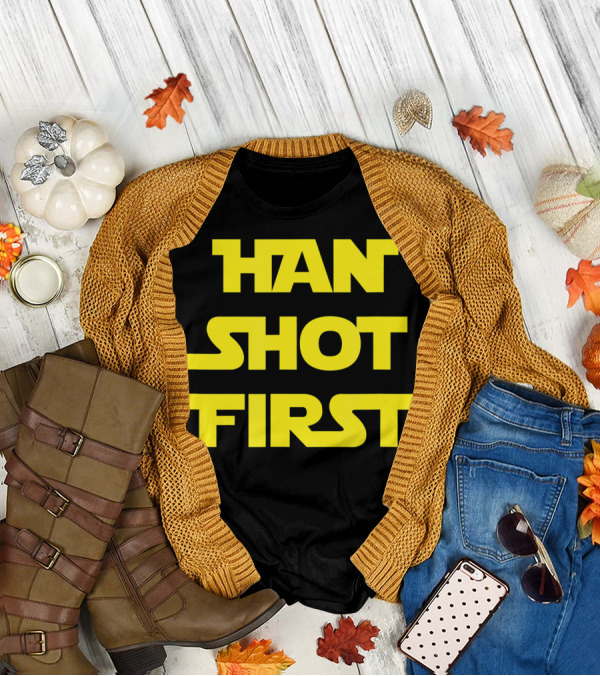 Han Shot First Nerdy Star Wars T-Shirt