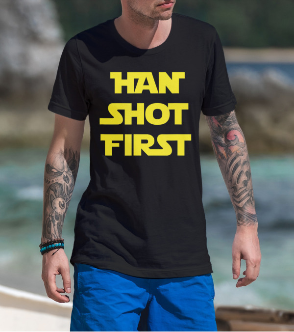 Han Shot First Nerdy Star Wars T-Shirt