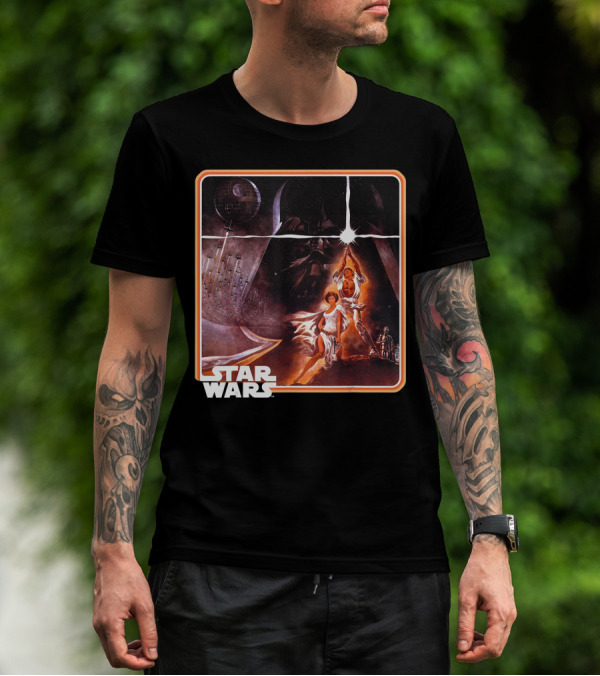 Star Wars Classic Epic A New Hope Framed Matte Finish T-Shirt