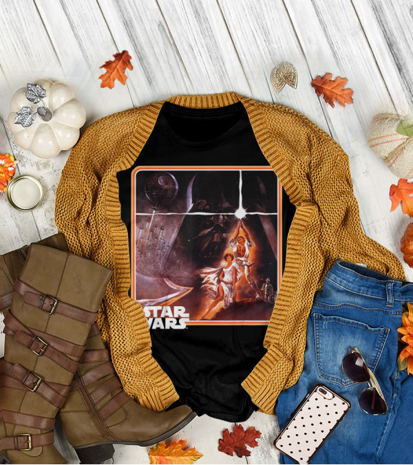 Star Wars Classic Epic A New Hope Framed Matte Finish T-Shirt