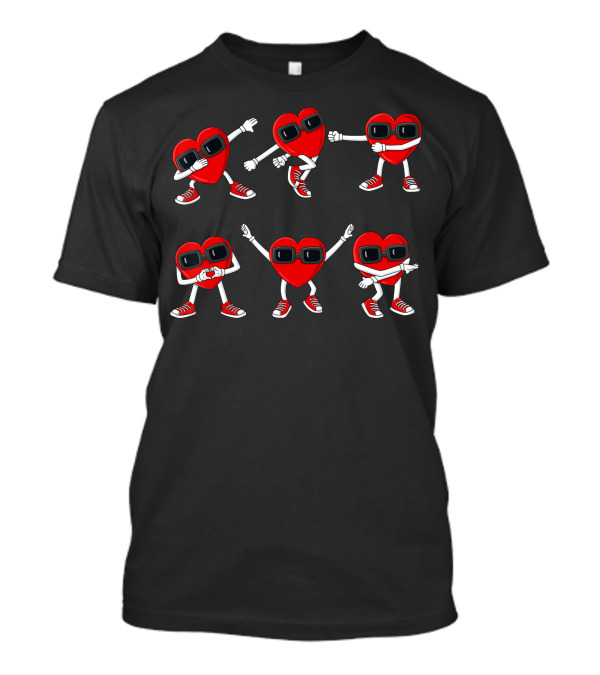 Dancing Hearts Valentines Day Dance Challenge Boys T-Shirt
