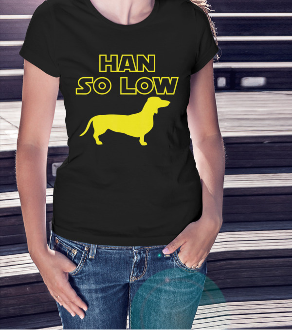 HAN SO LOW Daschund Yellow T-Shirt