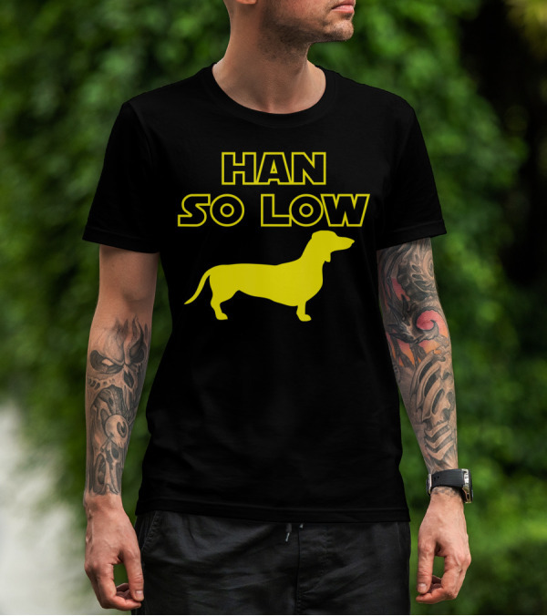 HAN SO LOW Daschund Yellow T-Shirt