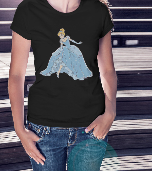 Disney Cinderella Sparkling Ball Gown 3Z T-Shirt