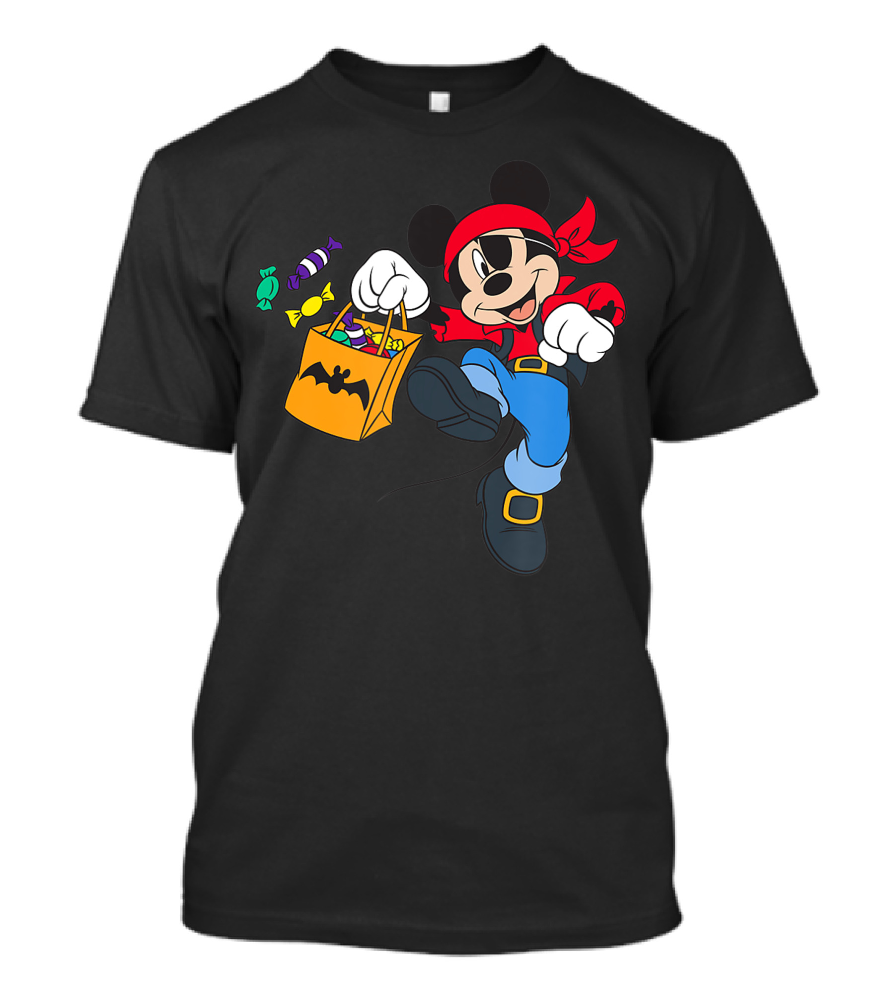 Disney Mickey Mouse Pirate Halloween Candy Bag T-Shirt