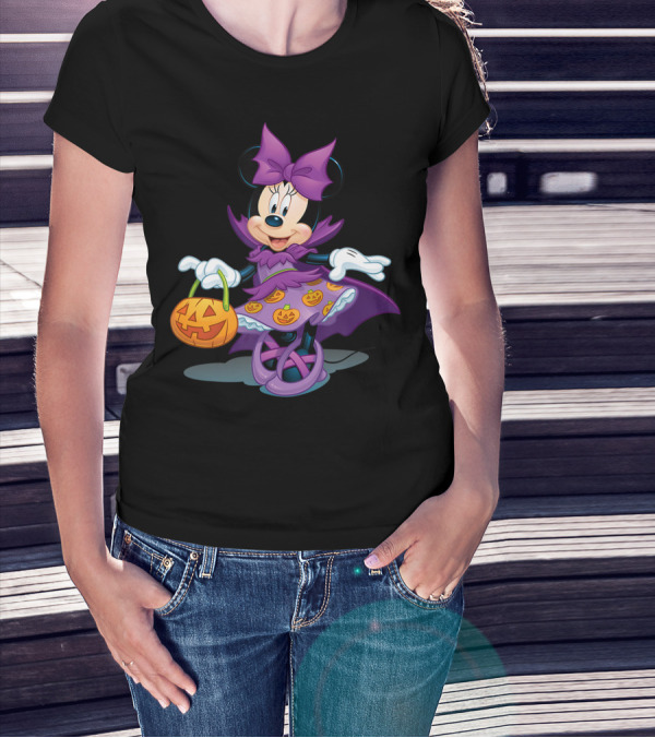 Disney Halloween Minnie Mouse Pumpkin Dress Costume T-Shirt