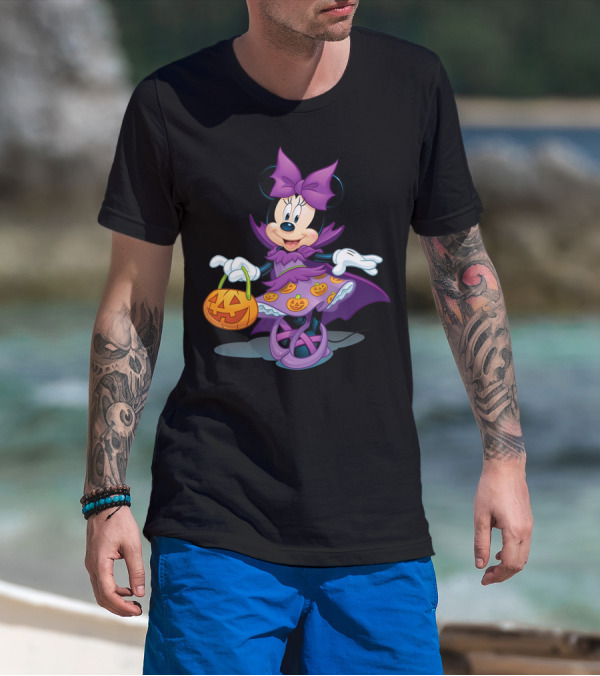 Disney Halloween Minnie Mouse Pumpkin Dress Costume T-Shirt
