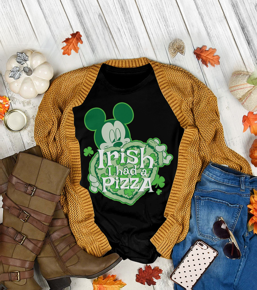 Disney Mickey Irish I Had a Pizza T-Shirt