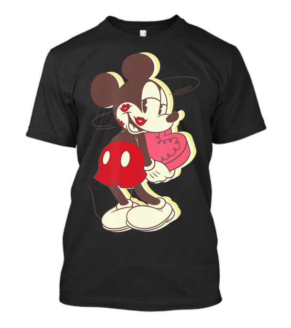 Disney Vintage Mickey Mouse Heart-Eyed Dizzy Love T-Shirt