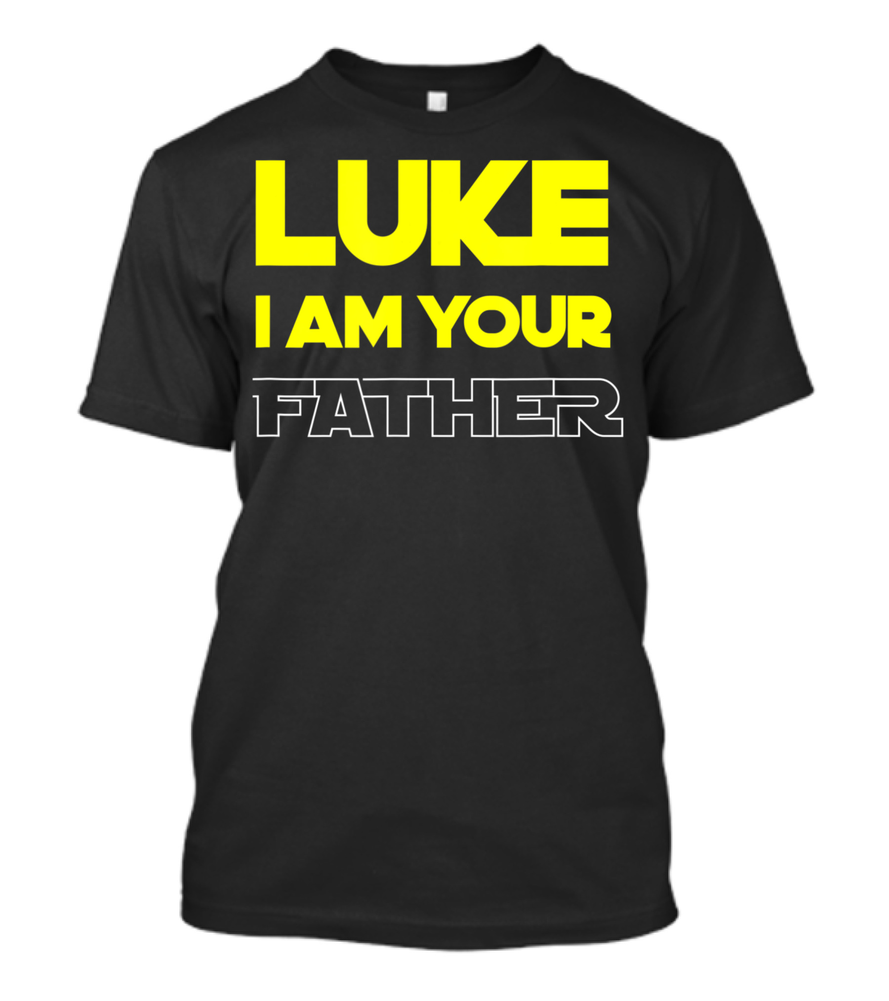 Luke I Am Your Father Bold Yellow T-Shirt