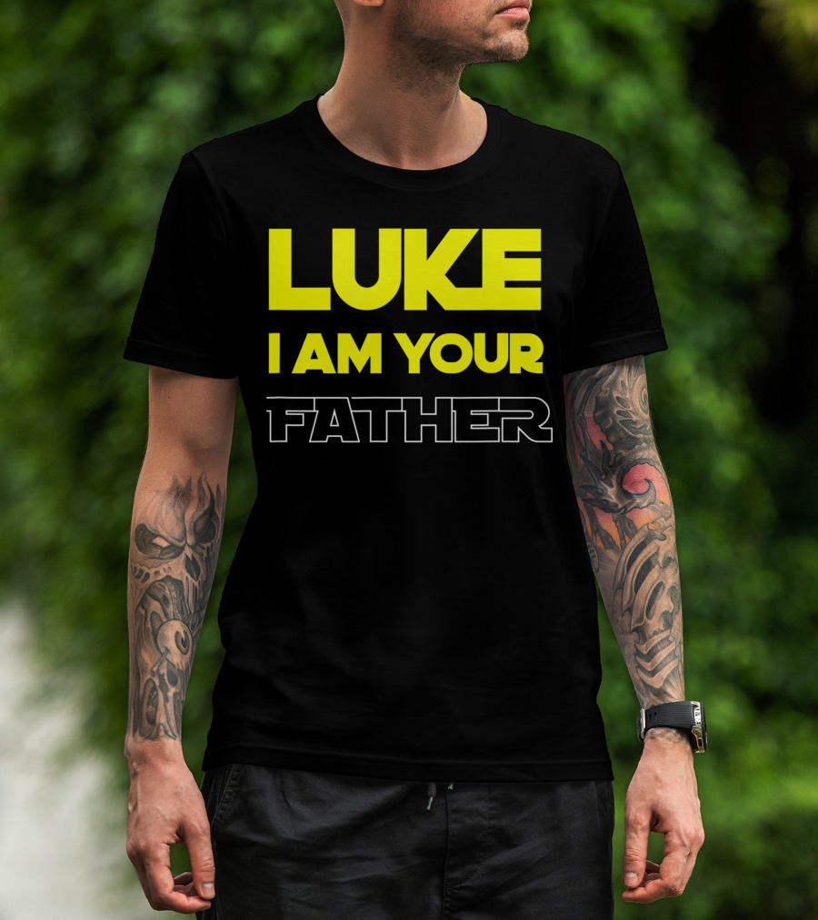 Luke I Am Your Father Bold Yellow T-Shirt