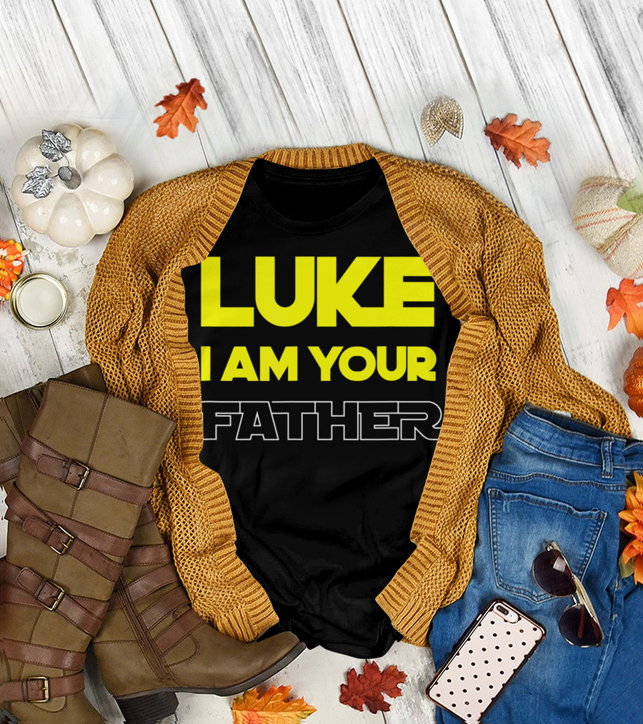 Luke I Am Your Father Bold Yellow T-Shirt