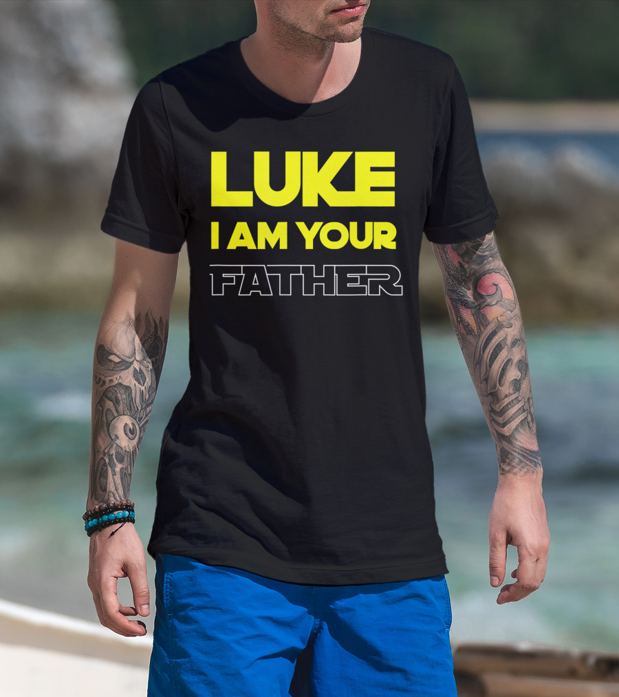 Luke I Am Your Father Bold Yellow T-Shirt