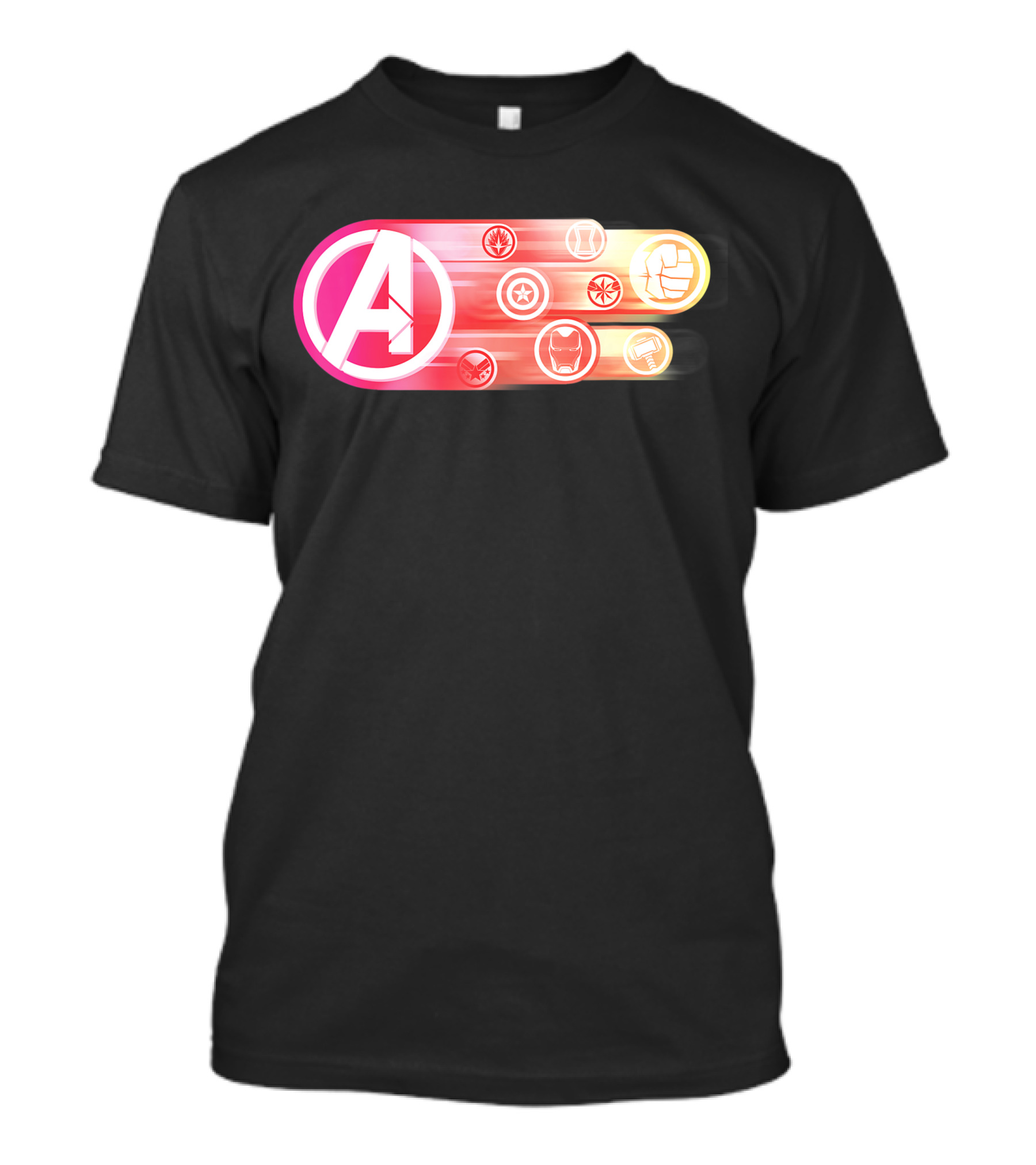Avengers Endgame Super Hero Logos Iconic Symbols T-Shirt