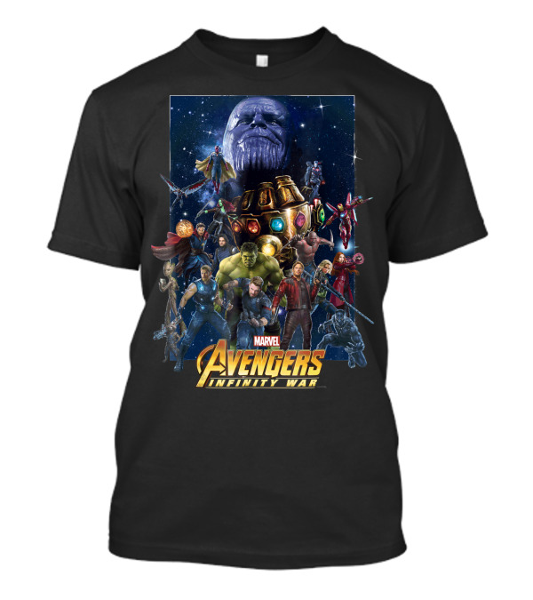 Marvel Avengers Infinity War Iconic Heroes And Villains Assemble T-Shirt