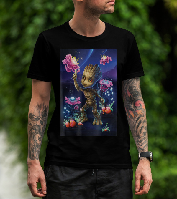 Marvel Guardians Of The Galaxy Groot Flora Universe T-Shirt
